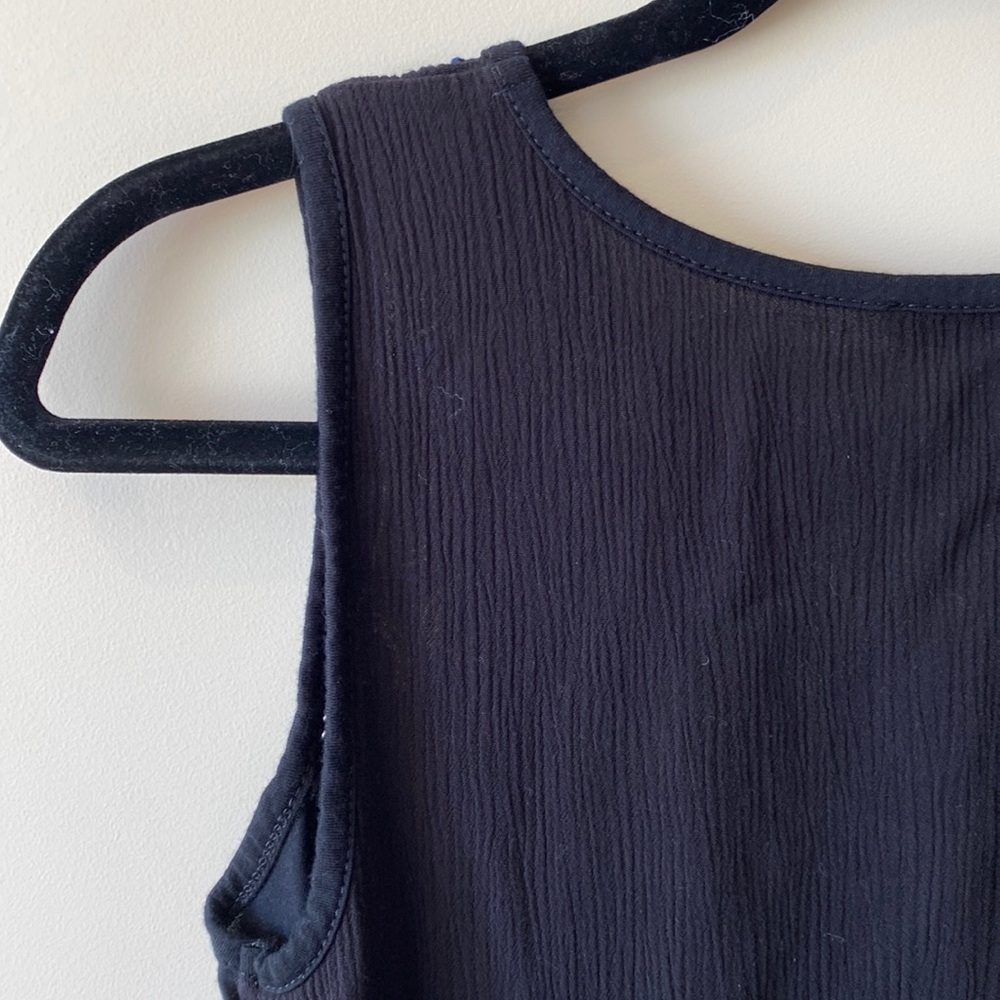 Cupio Sleeveless Embroidered and Embellished Top - Size Large - Blue - Picture 6 of 8